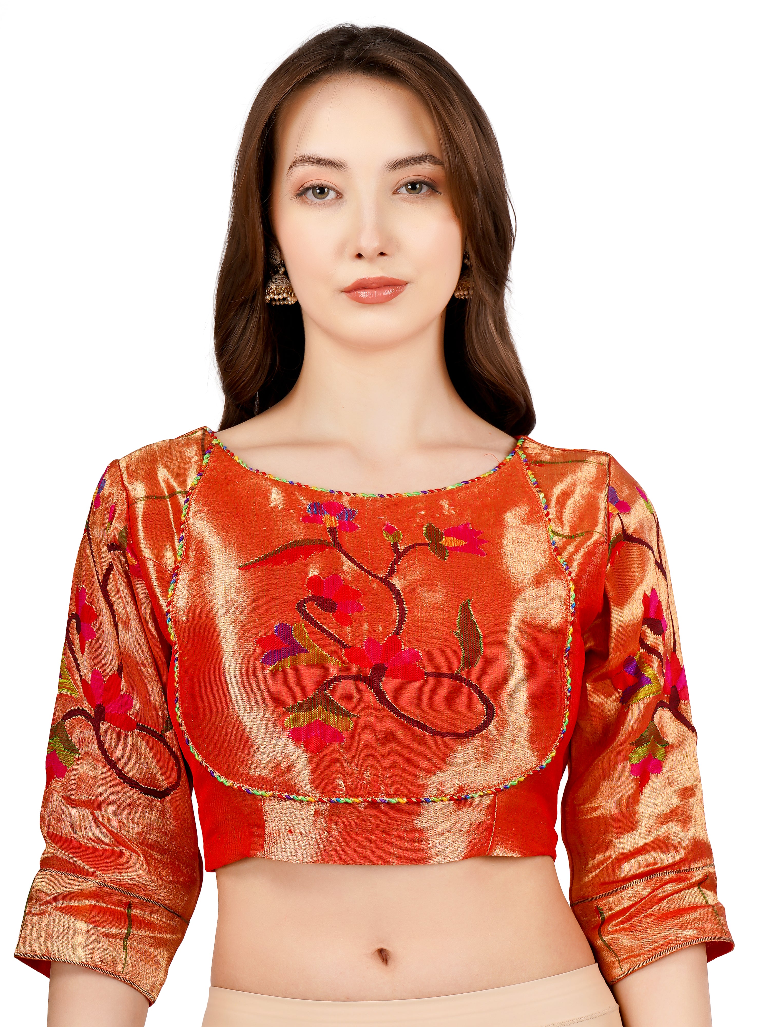 Handwoven Paithani Stitched Blouse