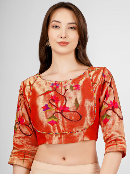 Handwoven Paithani Stitched Blouse