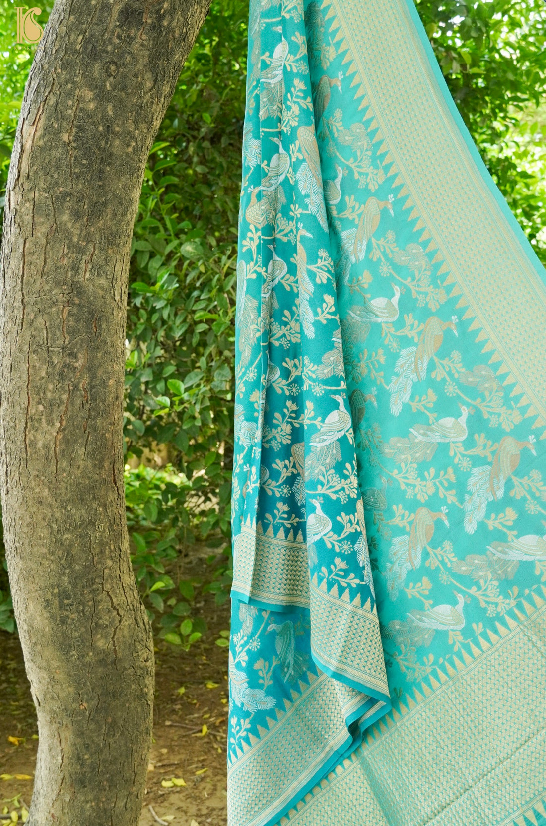 Banarasi Georgette Birds Dupatta