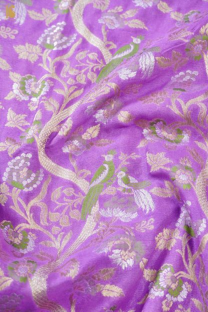 Banarasi Georgette Meenakari Birds Dupatta