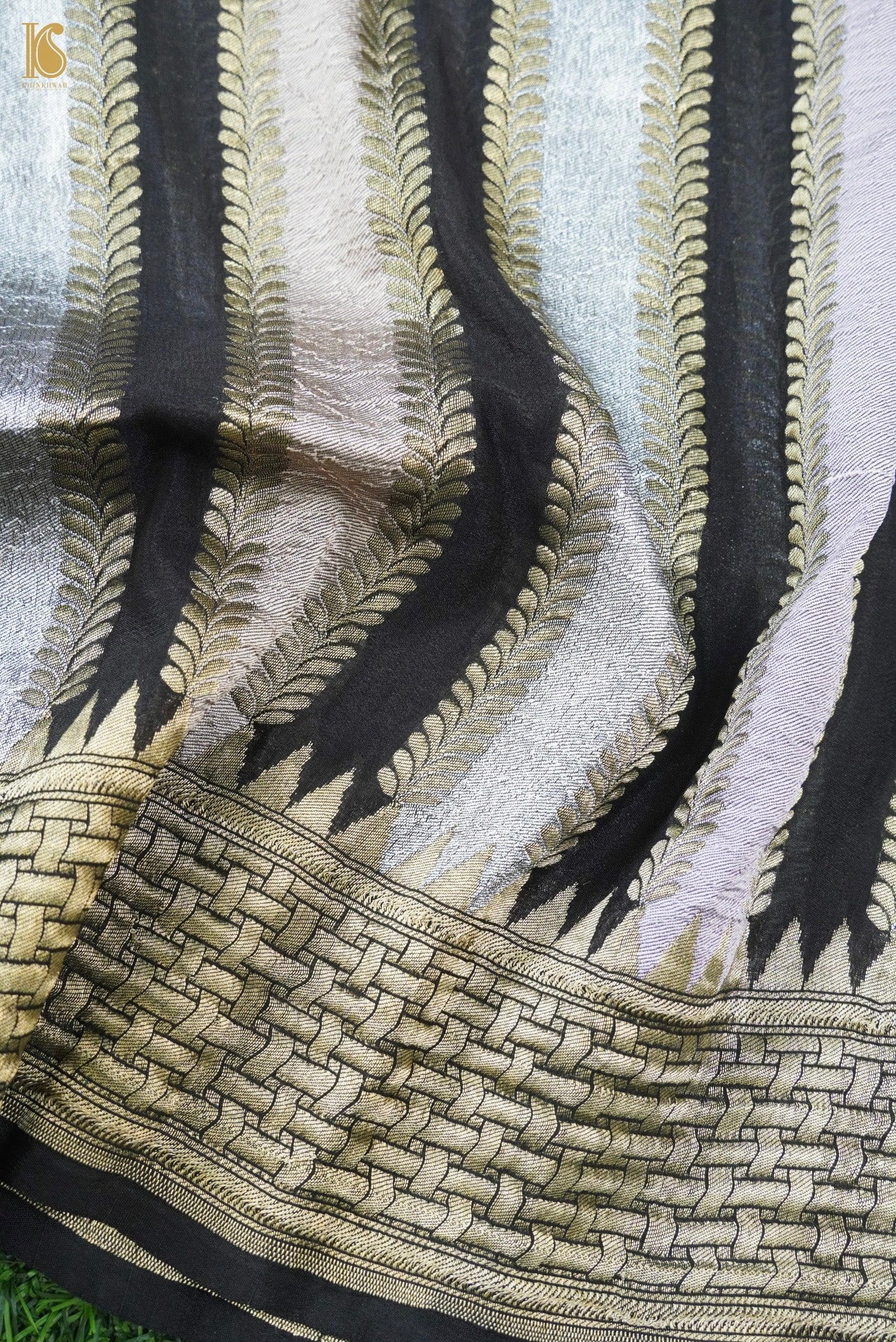 Pure Georgette Banarasi Stripes Dupatta