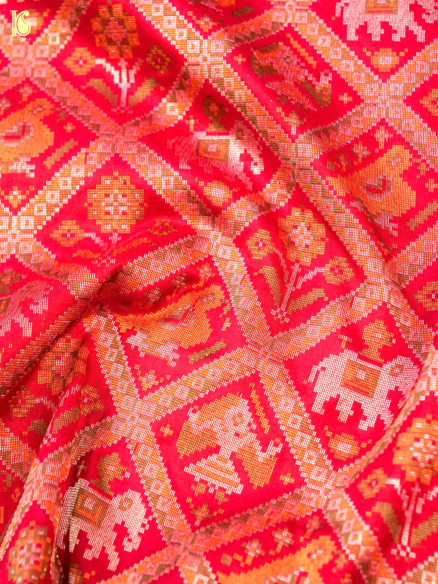 Handloom Banarasi Katan Silk Shikargah Dupatta