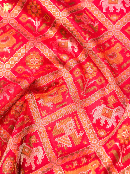 Handloom Banarasi Katan Silk Shikargah Dupatta