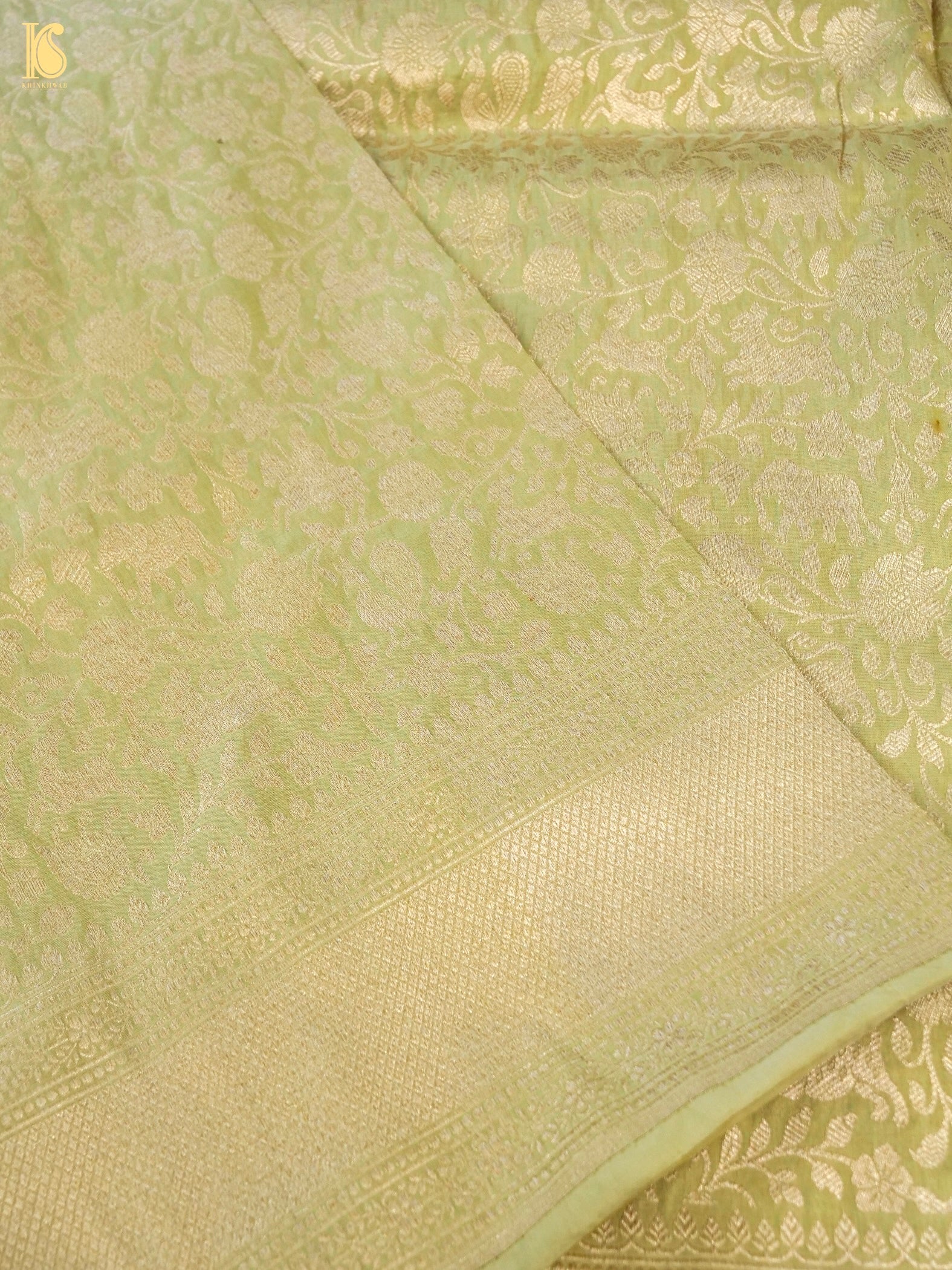 Handloom Banarasi Katan Silk Shikargah Dupatta