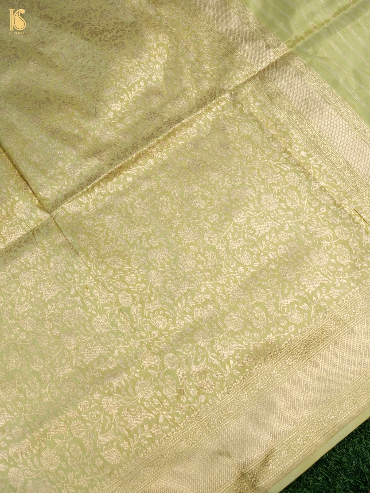 Handloom Banarasi Katan Silk Shikargah Dupatta