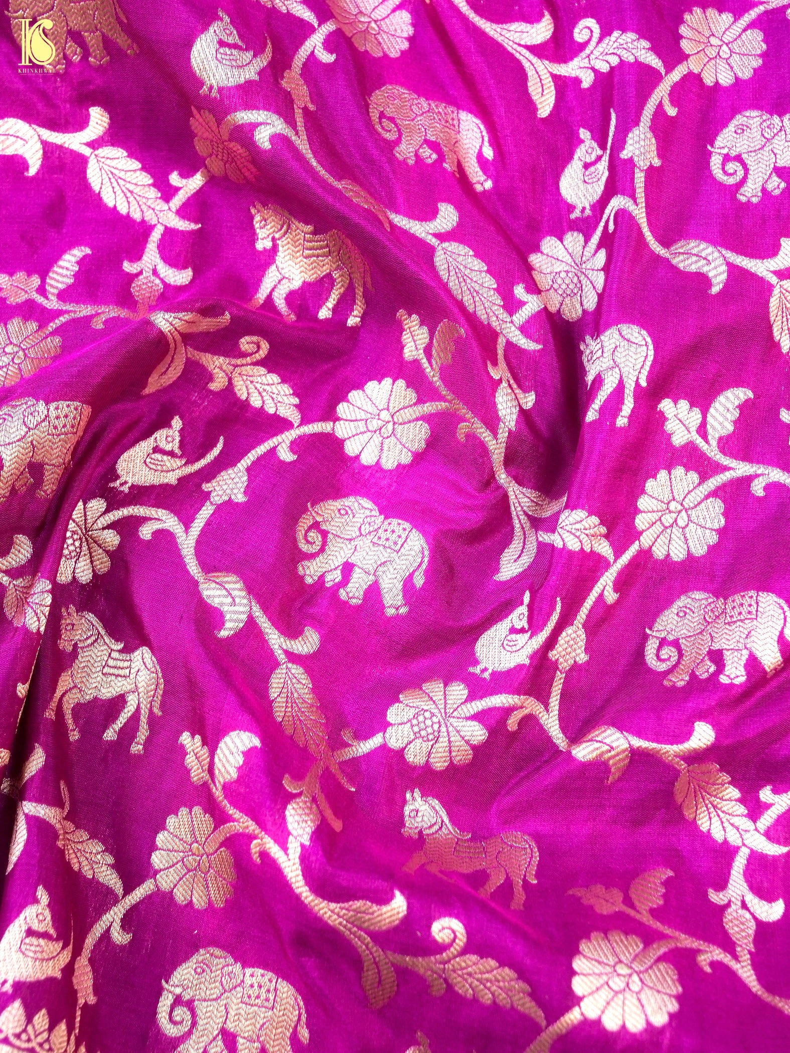 Handloom Banarasi Katan Silk Shikargah Dupatta