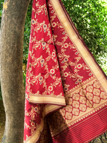 Handloom Banarasi Katan Silk Dupatta