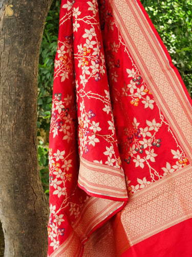 Handloom Banarasi Katan Silk Dupatta