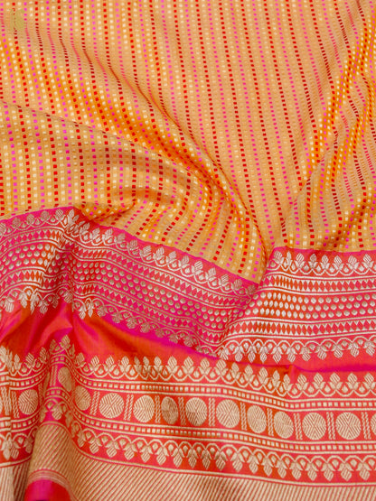 Banarasi Handloom Pure Katan Silk Kadwa Saree