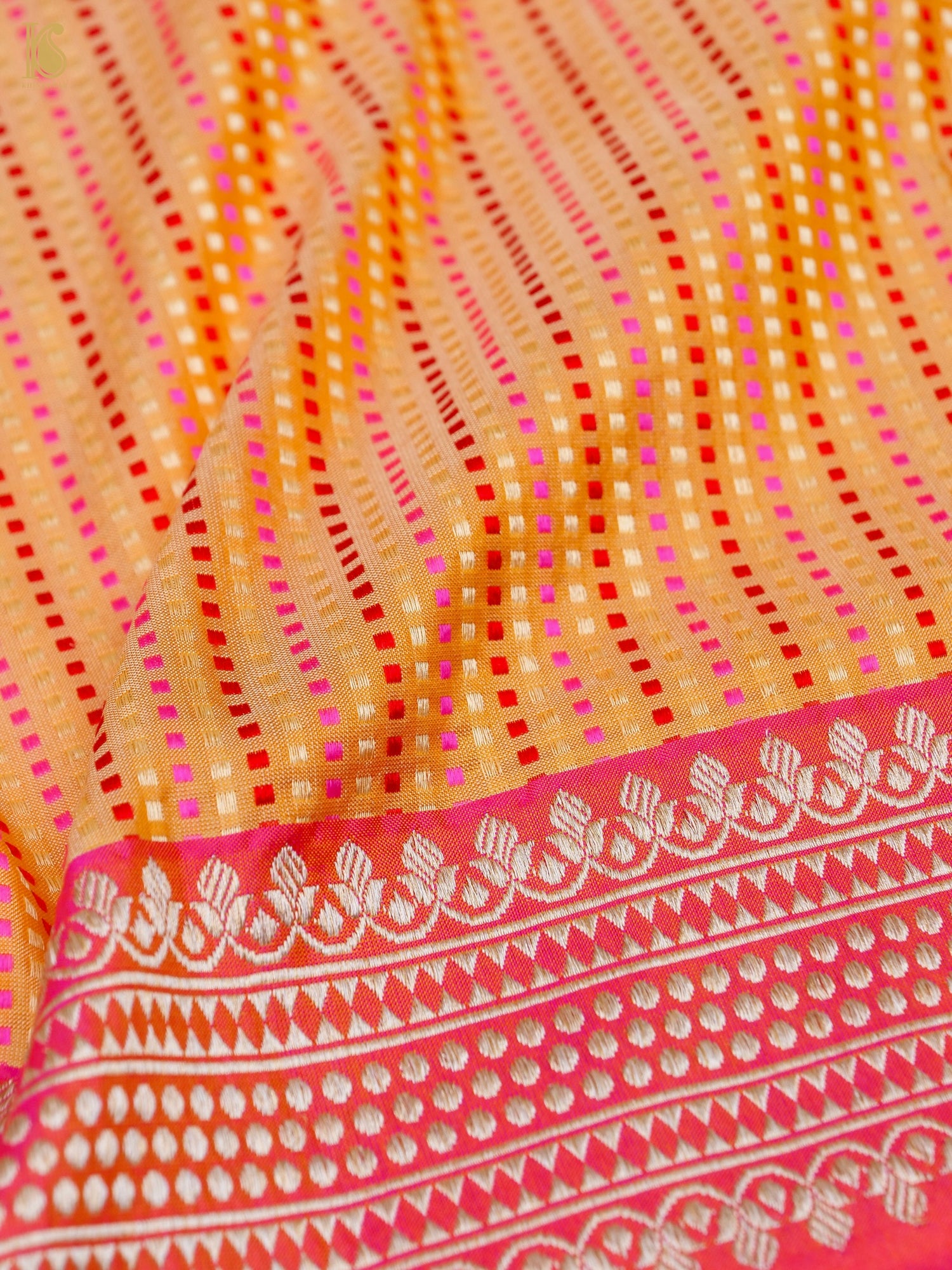 Banarasi Handloom Pure Katan Silk Kadwa Saree