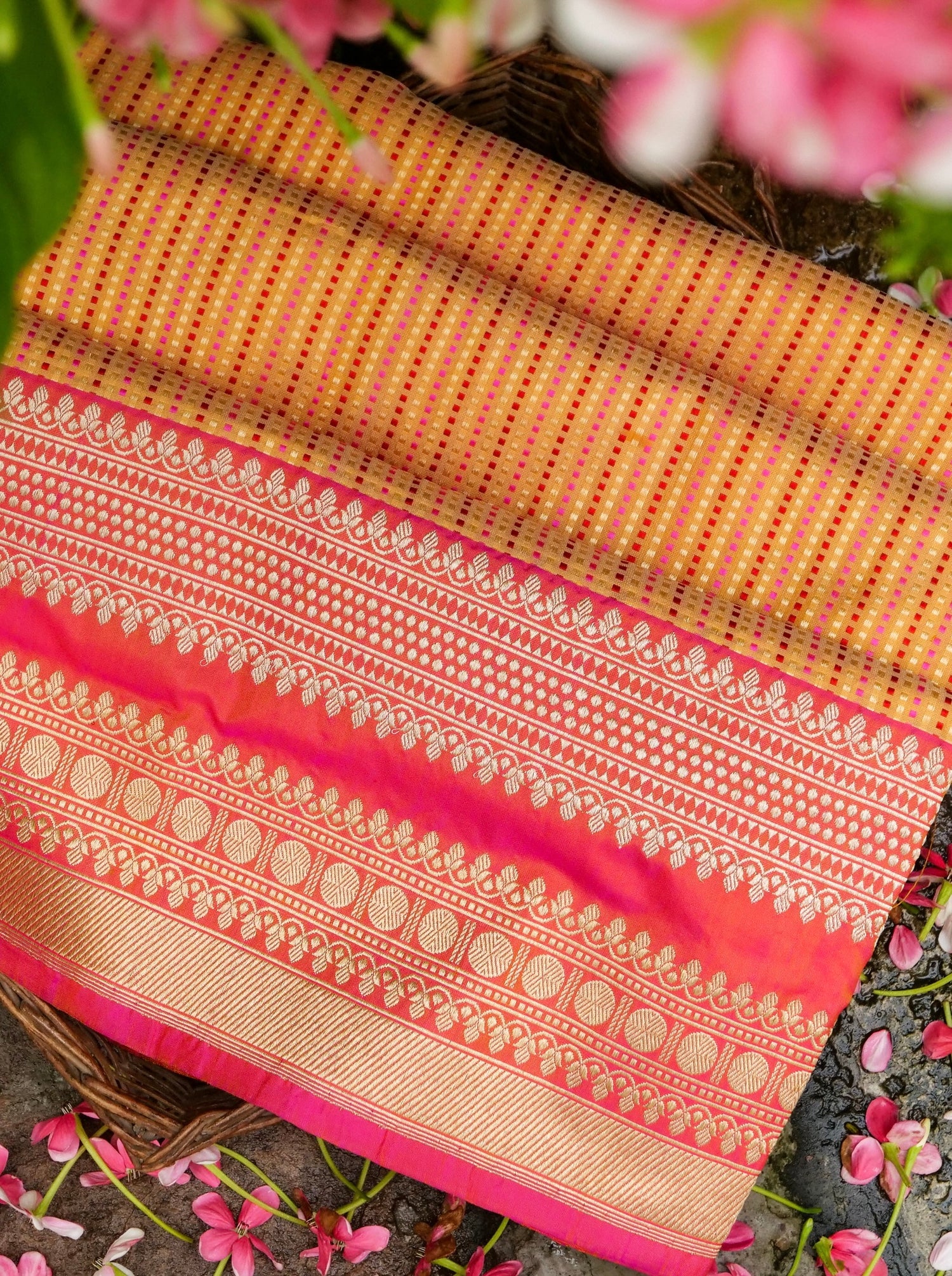 Banarasi Handloom Pure Katan Silk Kadwa Saree