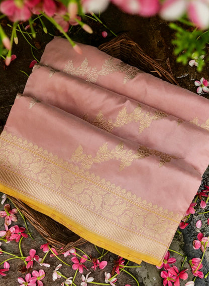 Banarasi Handloom Pure Katan Silk Kadwa Saree