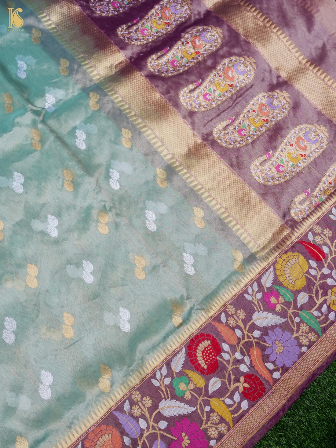 Pure Banarasi Kora by Tissue Saree