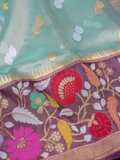 Pure Banarasi Kora by Tissue Saree