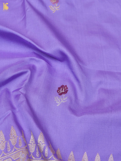 Handloom Banarasi Katan Silk Kadwa Ektara Kumudini Saree