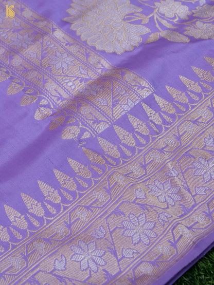 Handloom Banarasi Katan Silk Kadwa Ektara Kumudini Saree