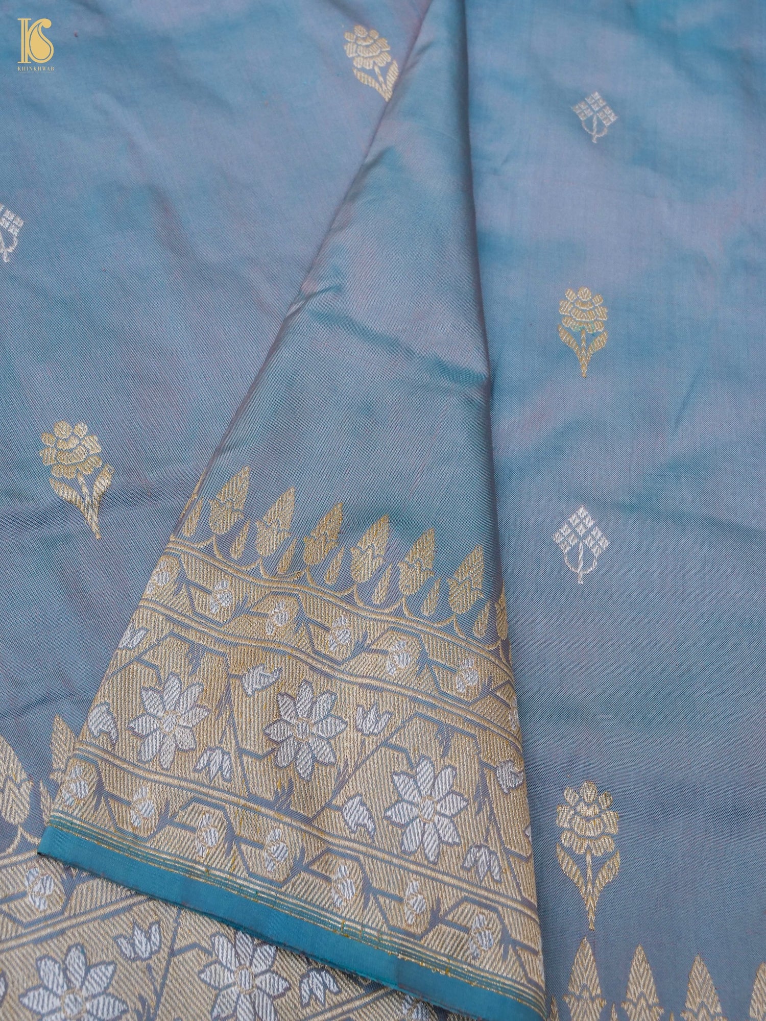 Handloom Banarasi Katan Silk Kadwa Ektara Kumudini Saree