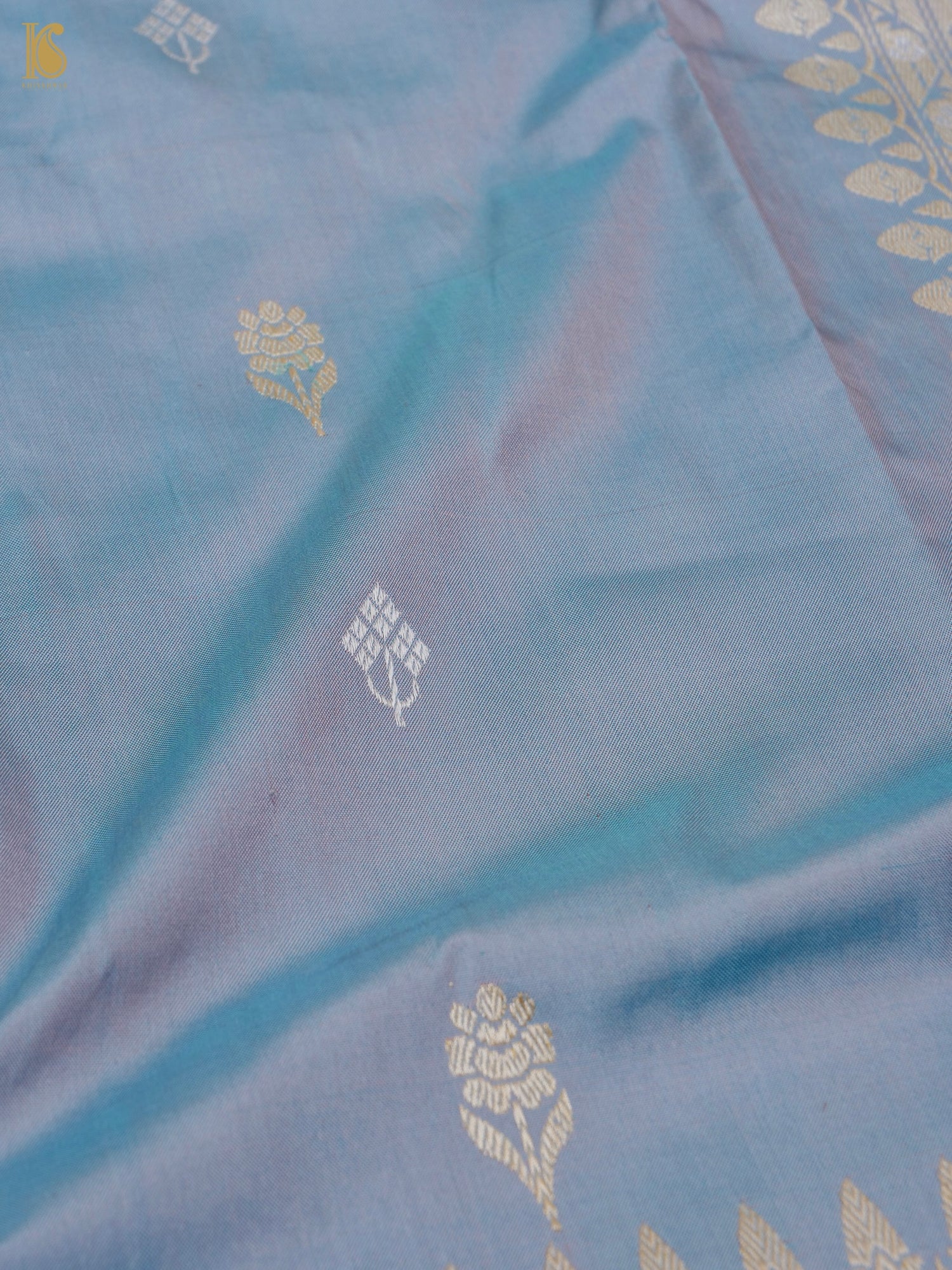 Handloom Banarasi Katan Silk Kadwa Ektara Kumudini Saree