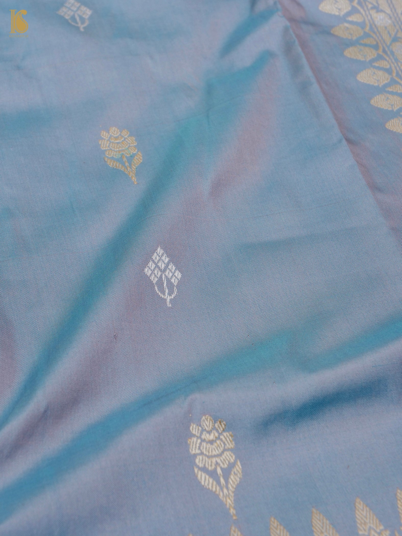 Handloom Banarasi Katan Silk Kadwa Ektara Kumudini Saree