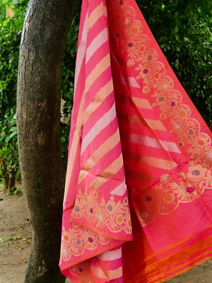 Banarasi Handwoven Katan SIlk Kadwa Ektara Dupatta