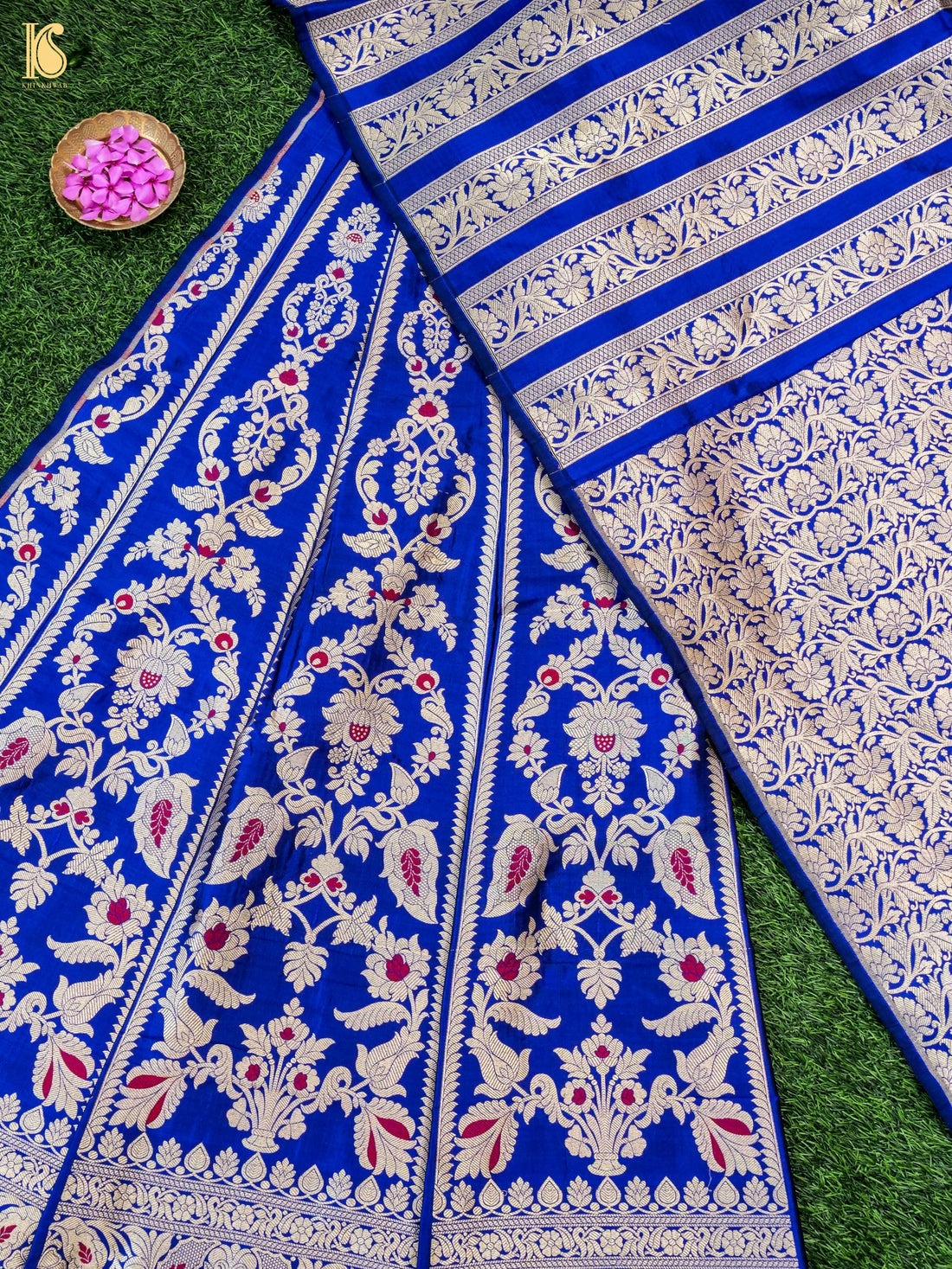 Handloom Banarasi Katan Silk Kalidar Pankhuri Lehenga