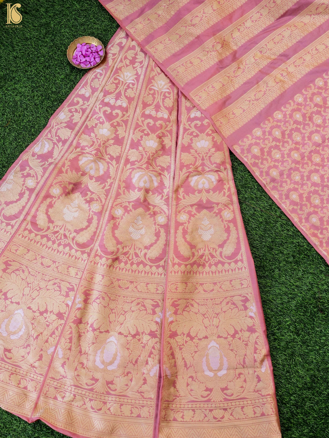 Handloom Banarasi Katan Silk Kalidar Manjari Lehenga