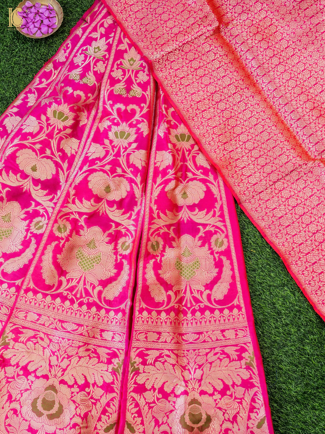 Handloom Banarasi Katan Silk Kalidar Manjari Lehenga