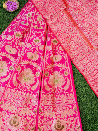 Handloom Banarasi Katan Silk Kalidar Manjari Lehenga