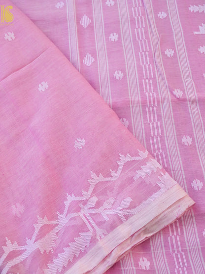 Cotton Handloom Bengal Jamdani Saree