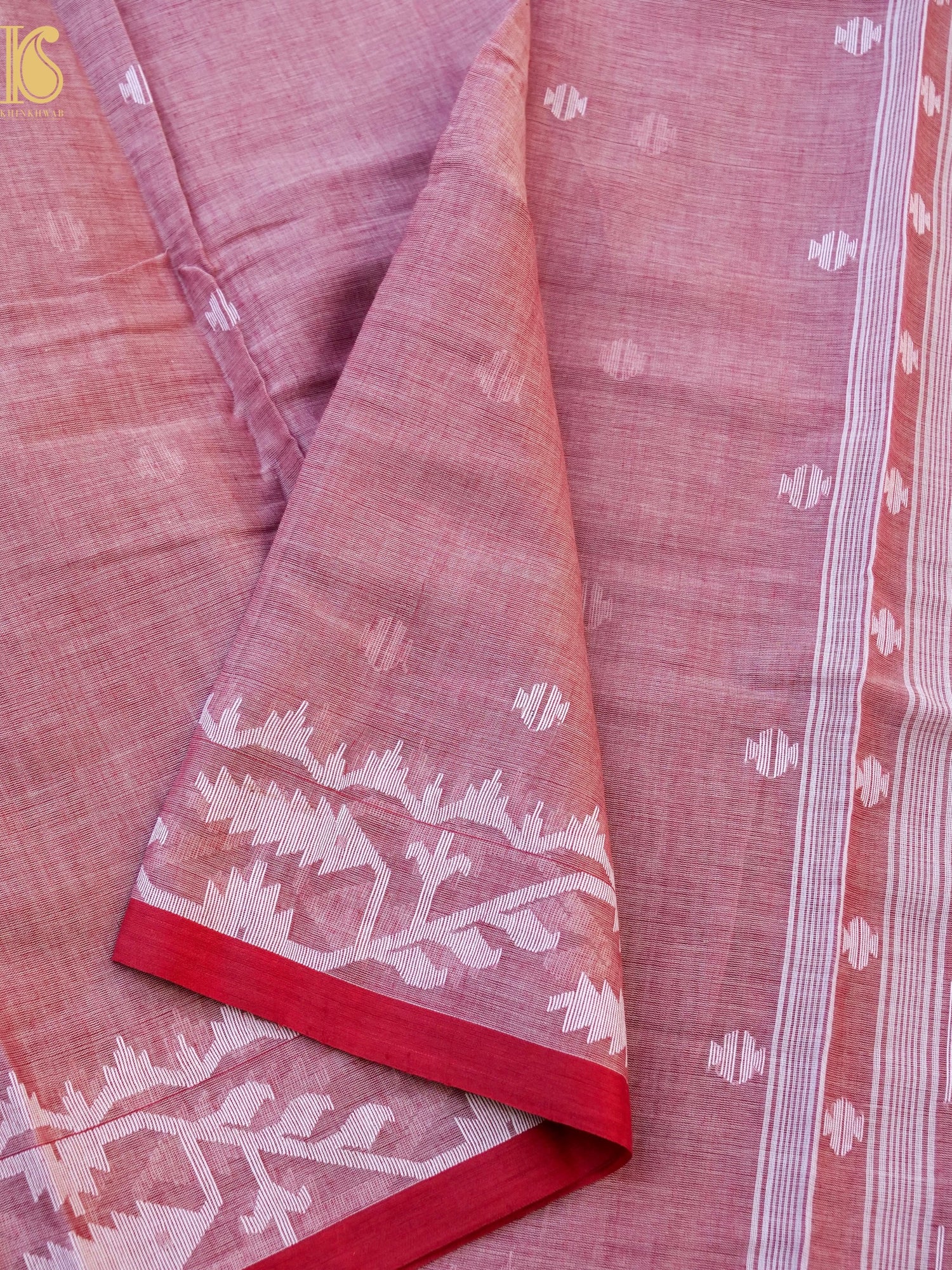 Cotton Handloom Bengal Jamdani Saree