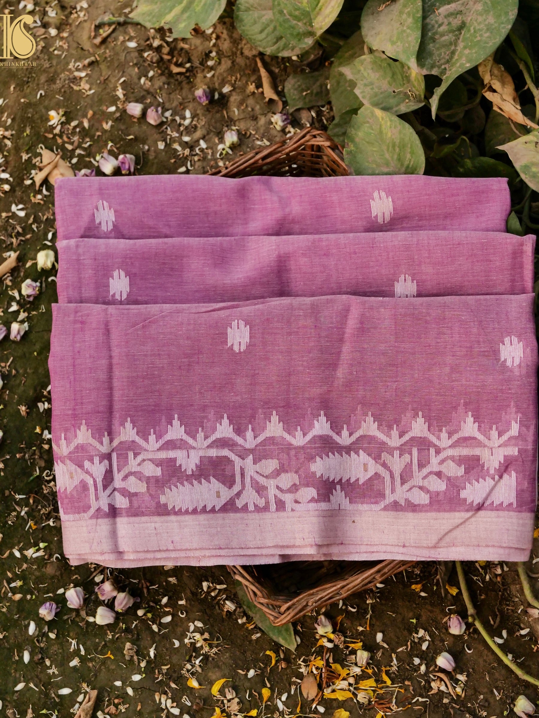 Cotton Handloom Bengal Jamdani Saree