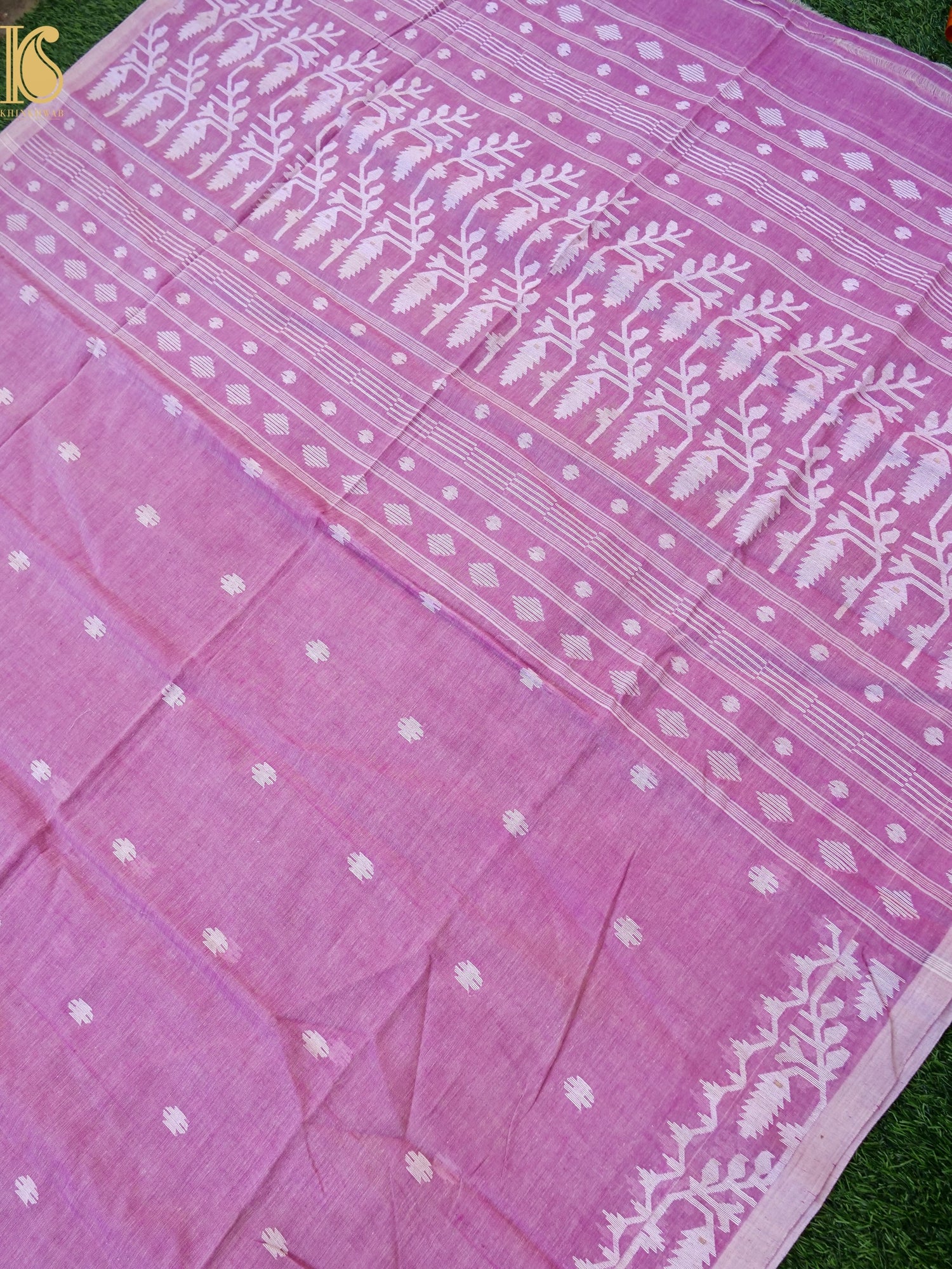 Cotton Handloom Bengal Jamdani Saree