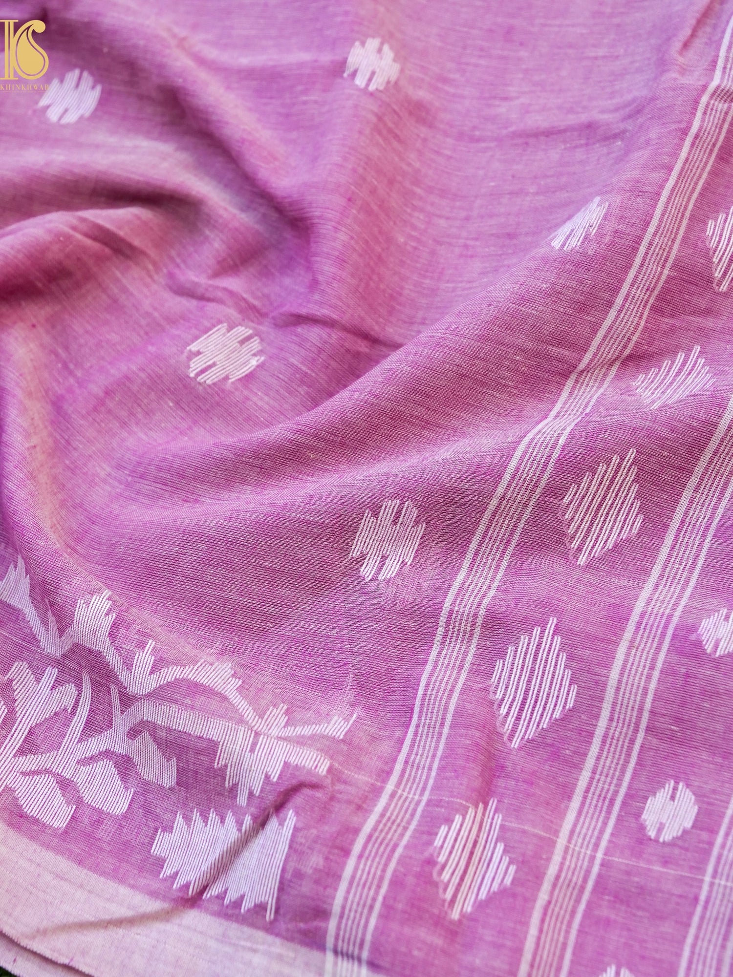 Cotton Handloom Bengal Jamdani Saree