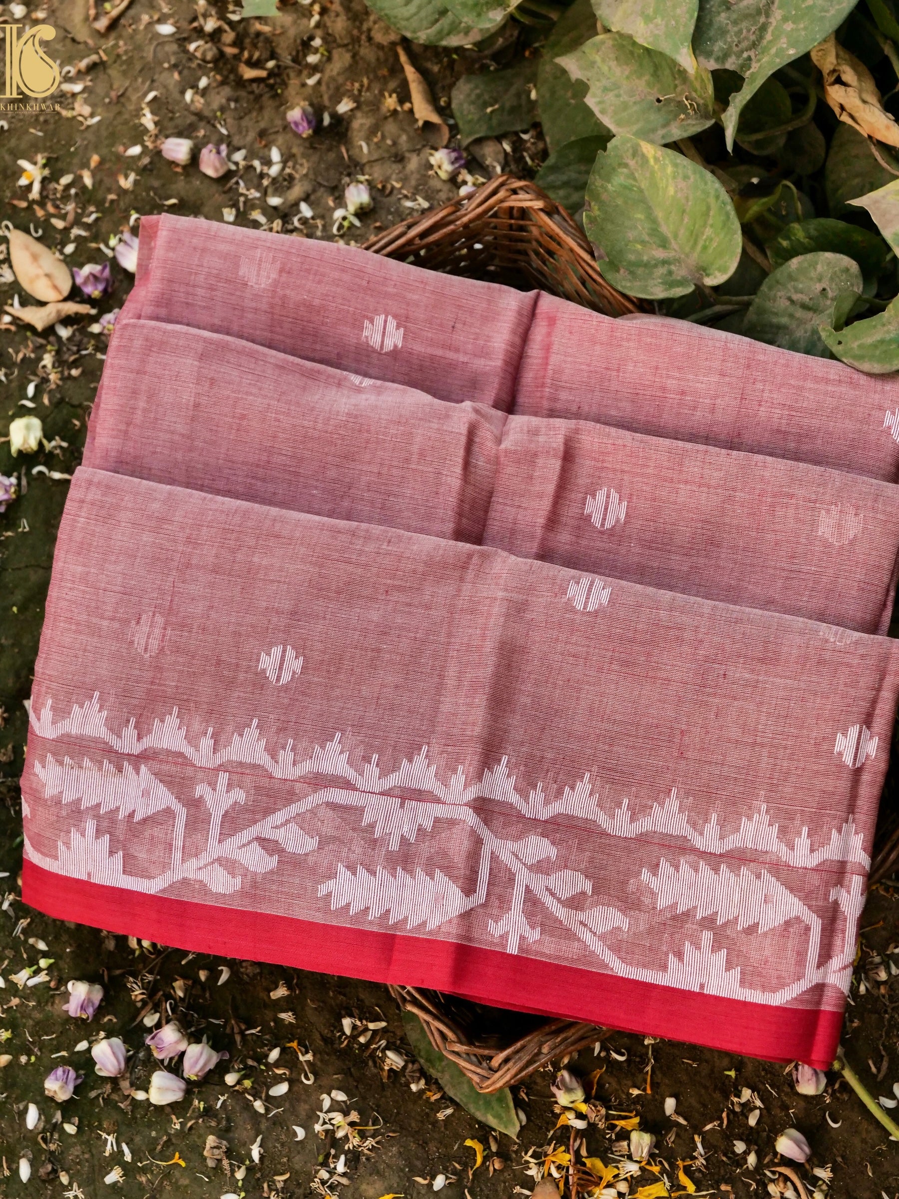 Cotton Handloom Bengal Jamdani Saree