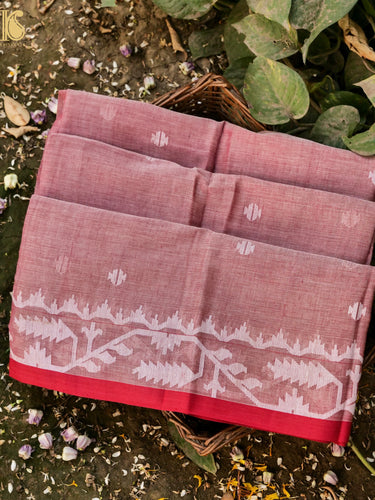 Cotton Handloom Bengal Jamdani Saree