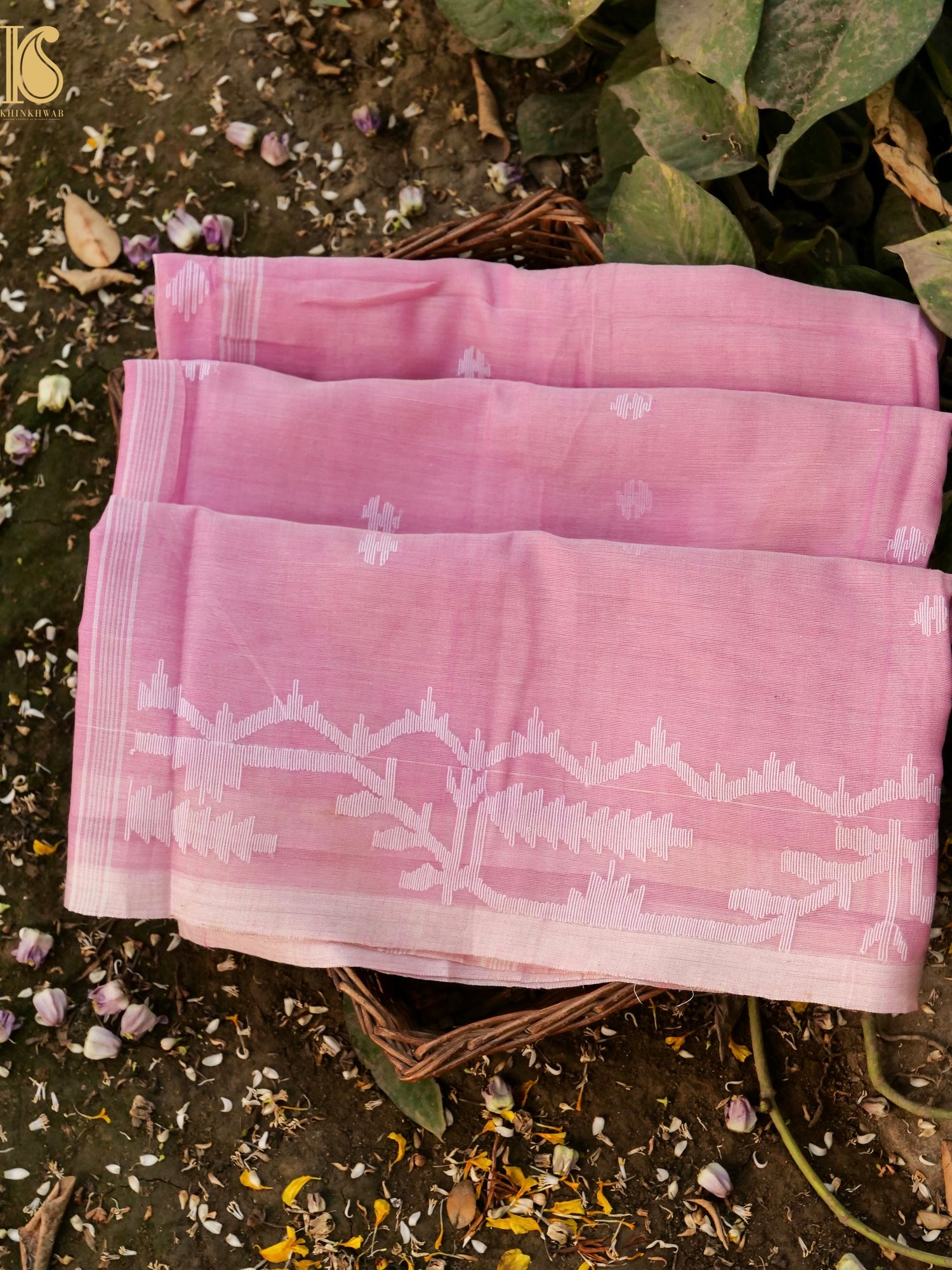 Cotton Handloom Bengal Jamdani Saree