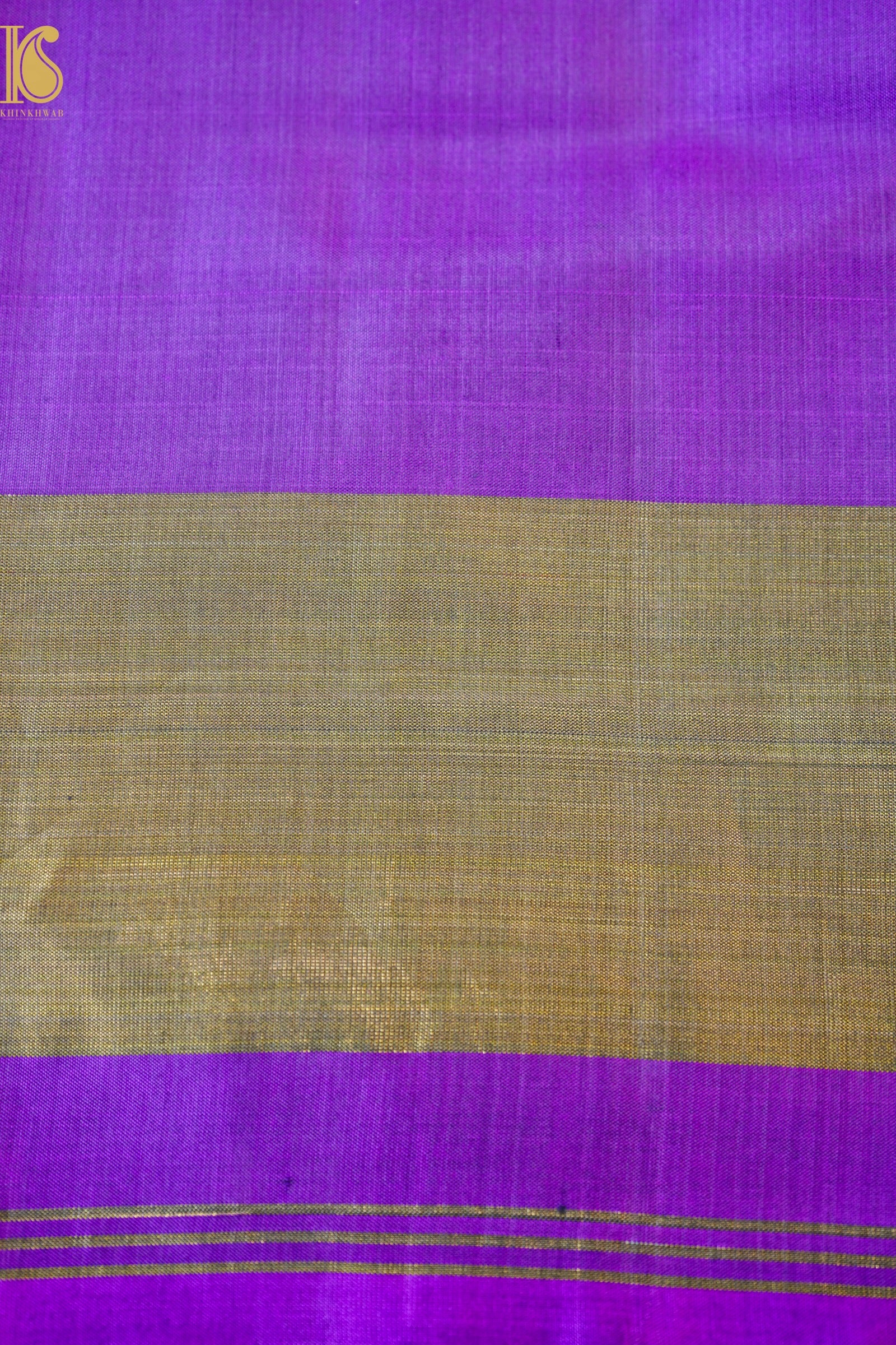 Single Ikkat Rajkot Patola Mulberry Silk Purple Saree