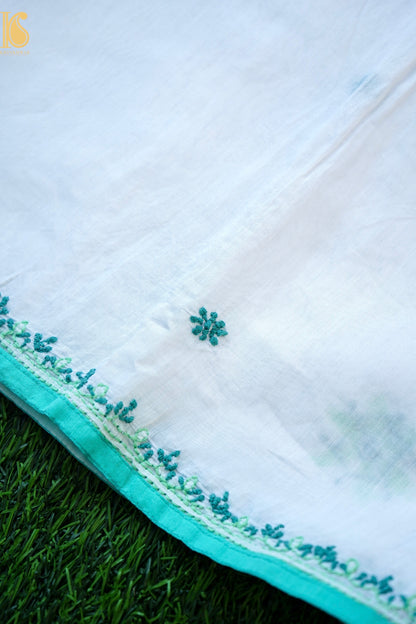 Chikankari Pure Chanderi Saree