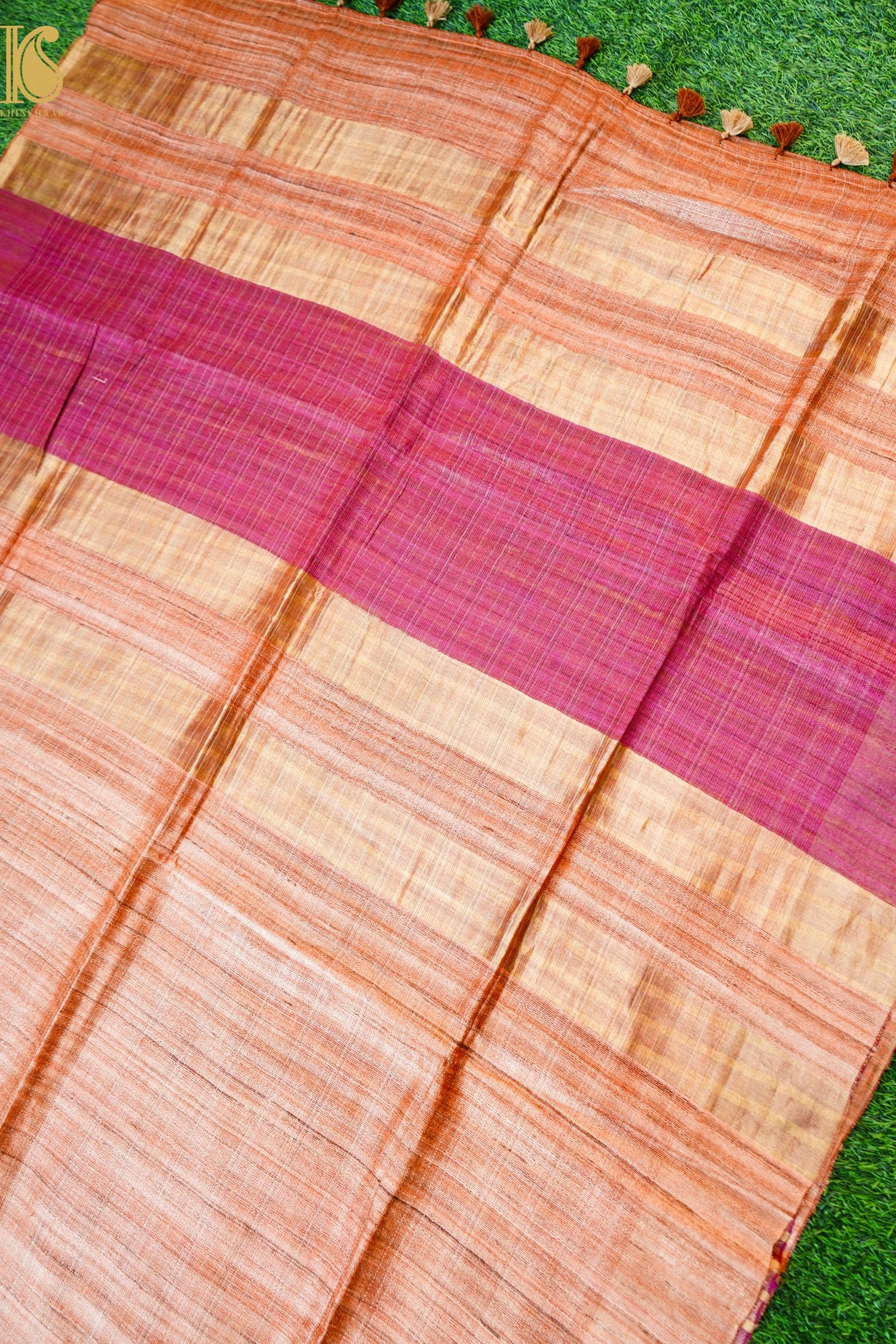 Handloom Tussar by Tissue Saree