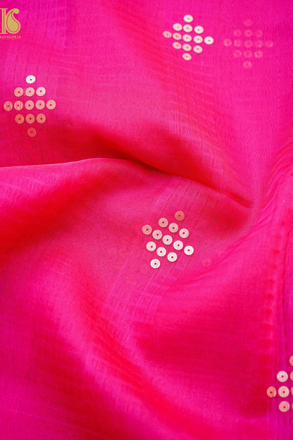 Handloom Dhakai Jamdani Bailou Pink Saree