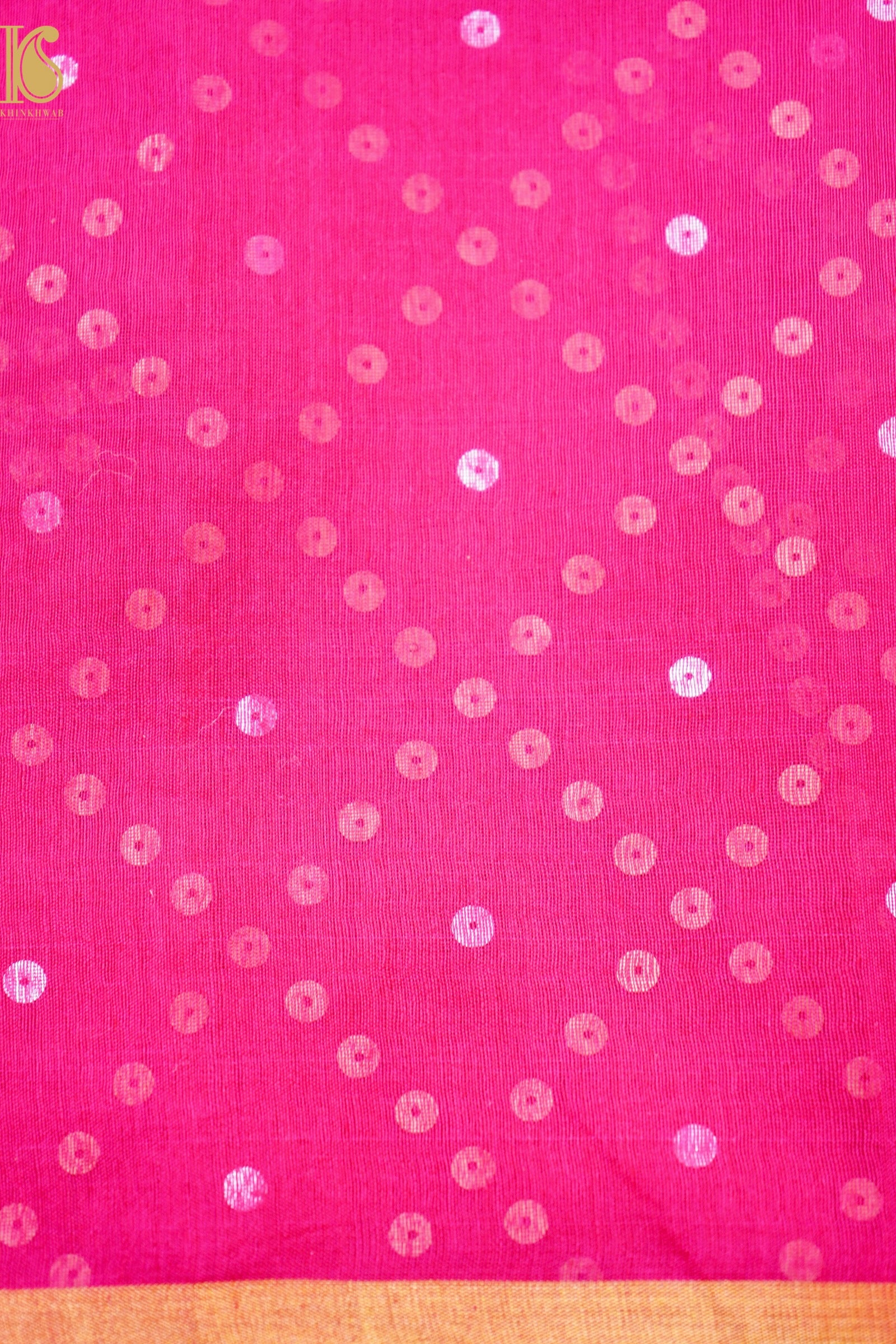 Handloom Dhakai Jamdani Bailou Pink Saree