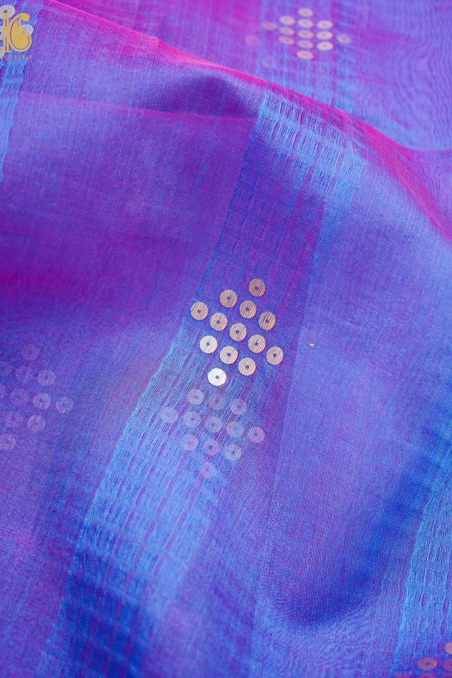 Handloom Dhakai Jamdani Bailou Purple Saree