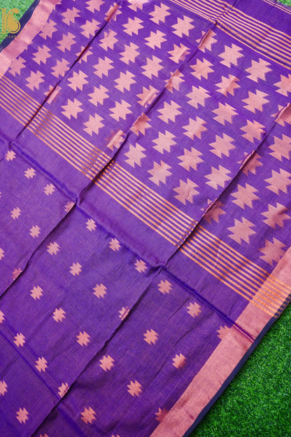 Handloom Dhakai Jamdani with Muga Green Saree