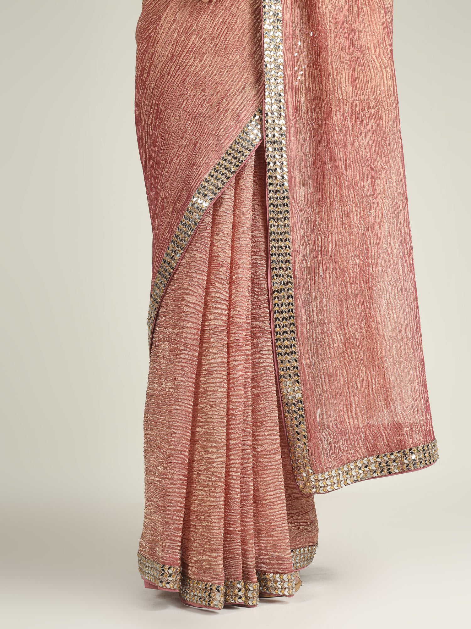 Banarasi Crush Tissue Silk Saree with Border