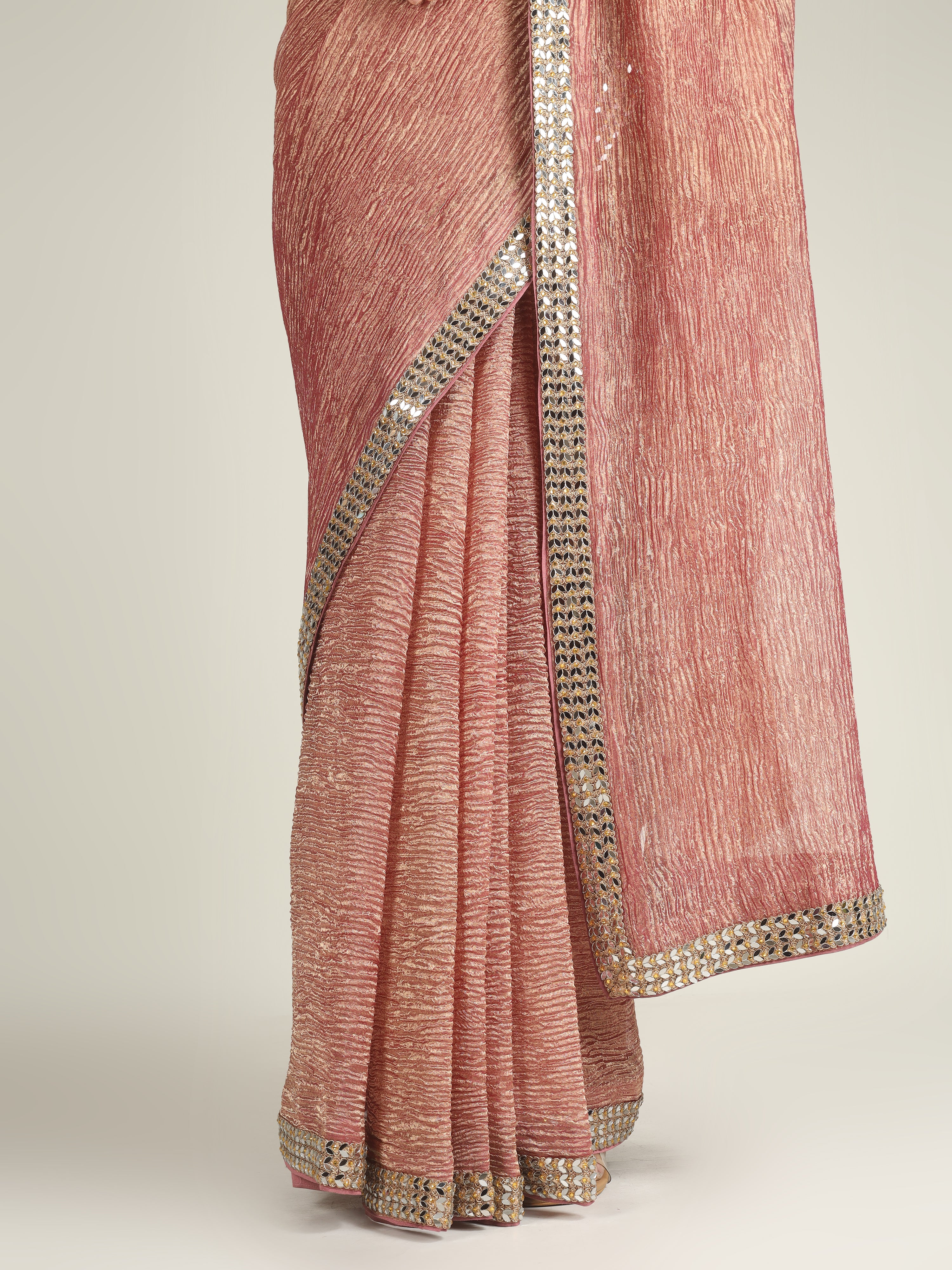 Banarasi Crush Tissue Silk Saree with Border