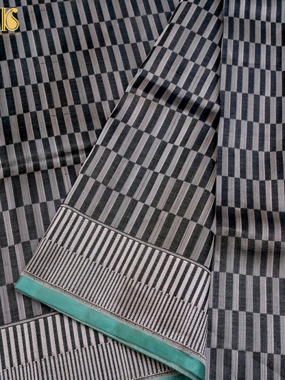 Handwoven Pure Katan Satin Silk Tanchoi Banarasi Saree