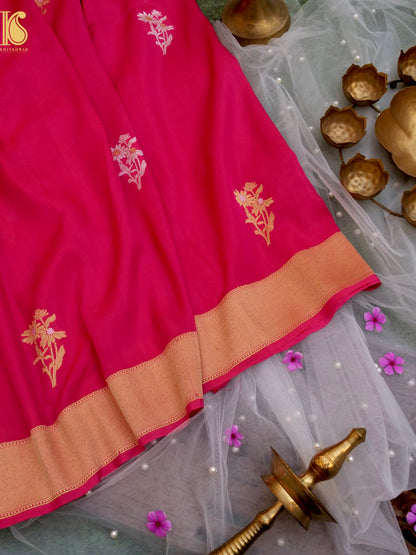 Handloom Banarasi Crepe Silk Saree