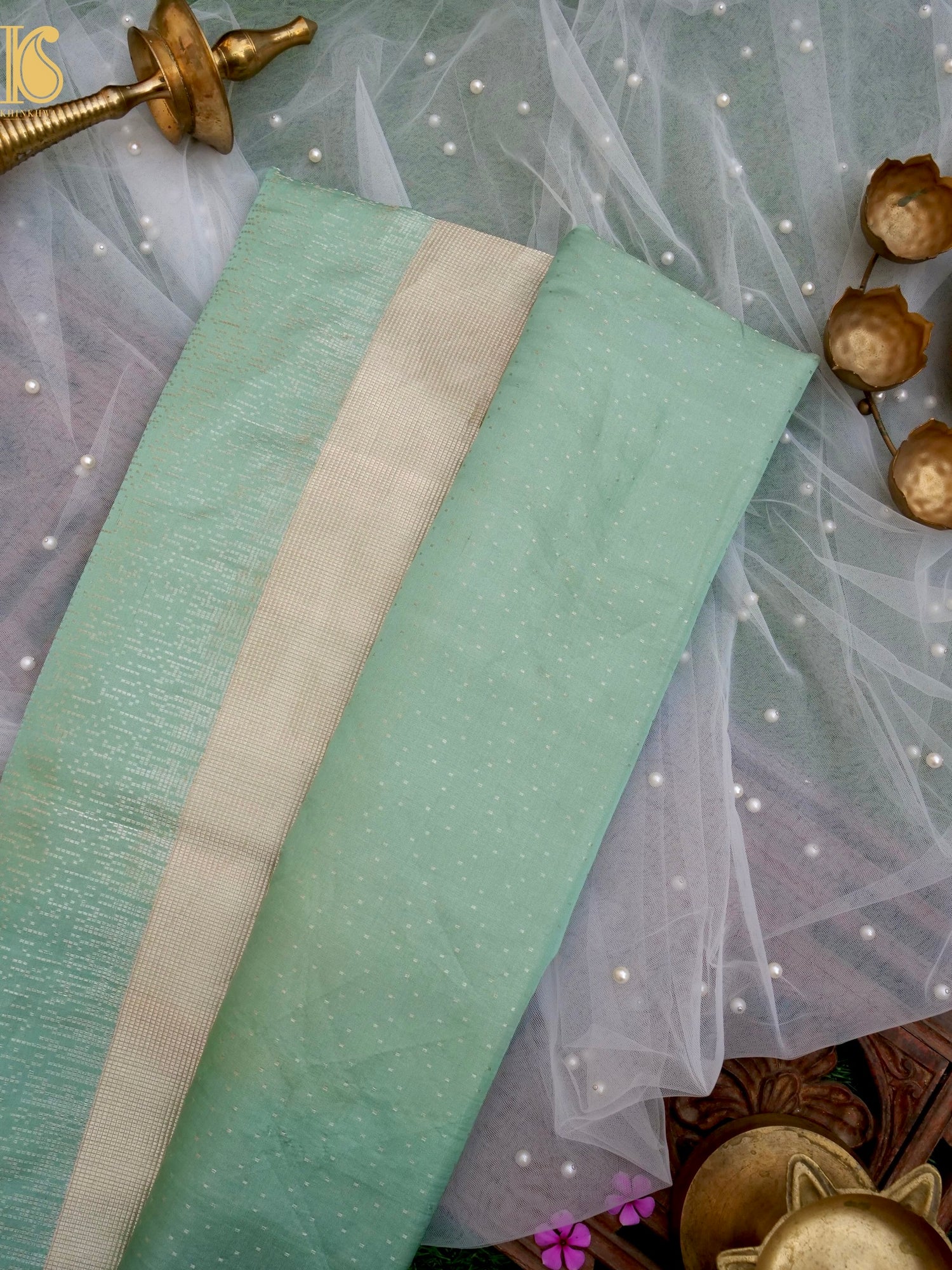 Handwoven Pure Katan Satin Silk Tanchoi Banarasi Saree