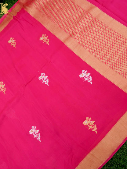 Handloom Banarasi Crepe Silk Saree
