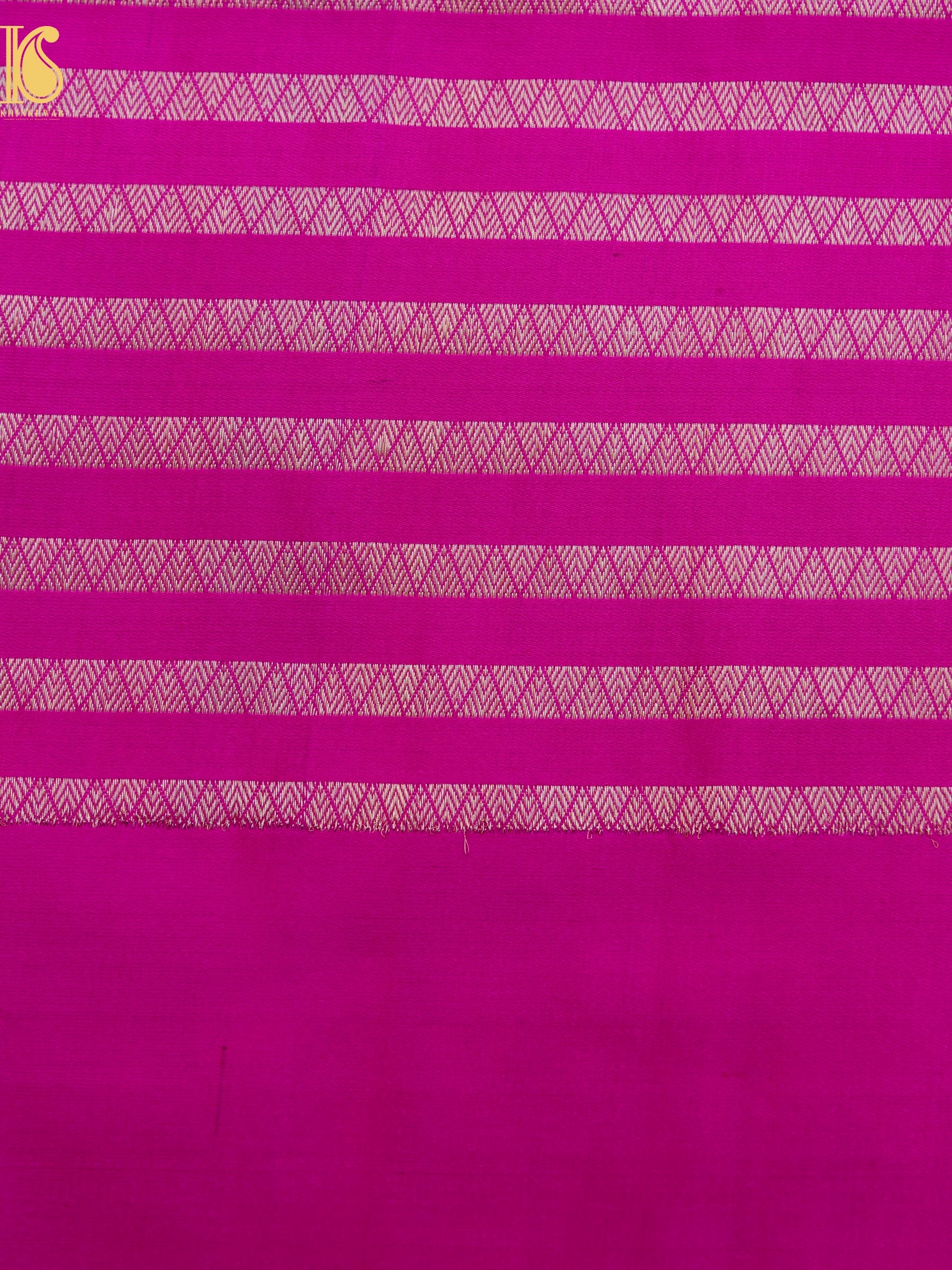 Handloom Banarasi Katan Silk Zari Tanchoi Saree